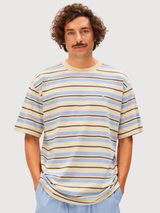 MAARKOS STRIPES T-SHIRT Wedgwood-Granit | ARMEDANGELS