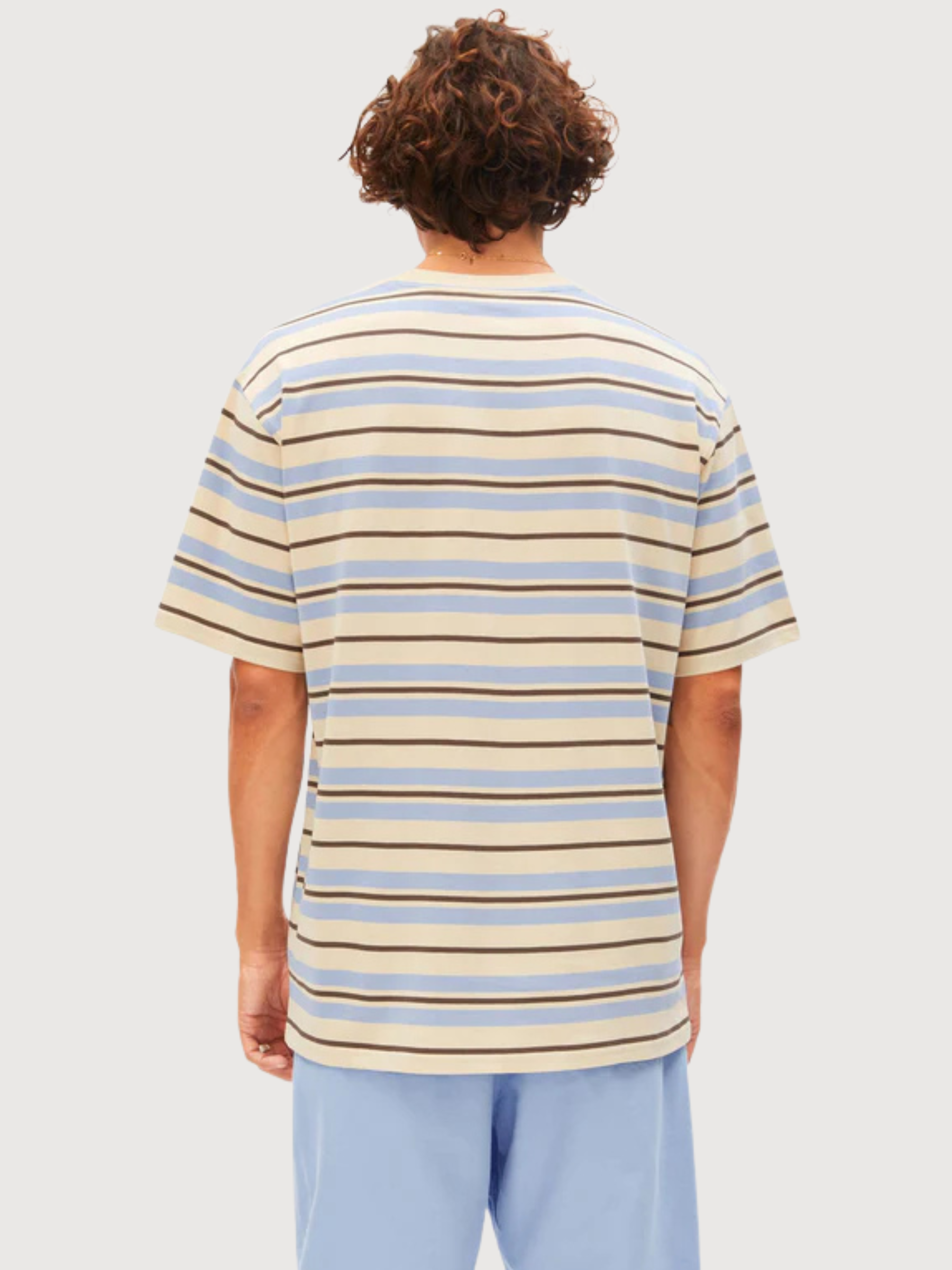 MAARKOS STRIPES T-SHIRT Wedgwood-Granit | ARMEDANGELS