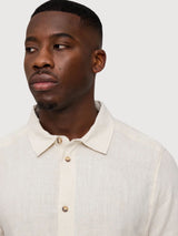Camicia Uomo Lino Manica Corta Moon | Mazine