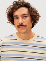 MAARKOS STRIPES T-SHIRT Wedgwood-Granit | ARMEDANGELS