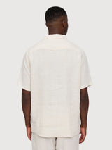 Camicia Uomo Lino Manica Corta Moon | Mazine