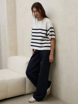 T-Shirt Marina Knit Woman Raw | Ecoalf