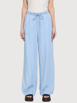 Hose Tunnelzug Tencel Damen Hellblau | Mazine