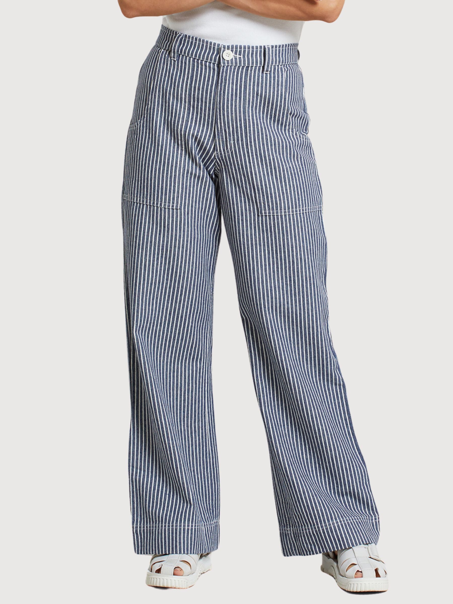 Pantaloni da lavoro Vara Work Stripe blu | Dedicated