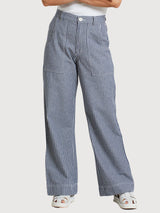Pantaloni da lavoro Vara Work Stripe blu | Dedicated