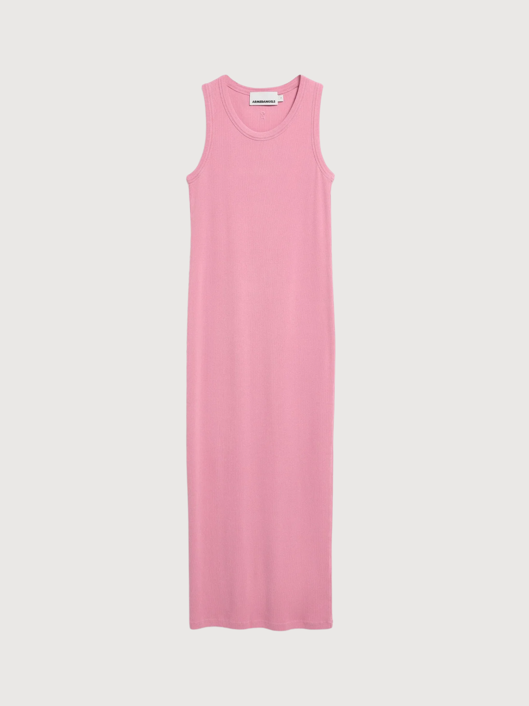 GMT DYE BODYCON RIB DRESS Washed Berry | ARMEDANGELS