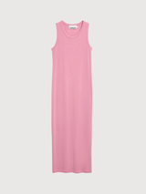 GMT DYE BODYCON RIB DRESS Washed Berry | ARMEDANGELS