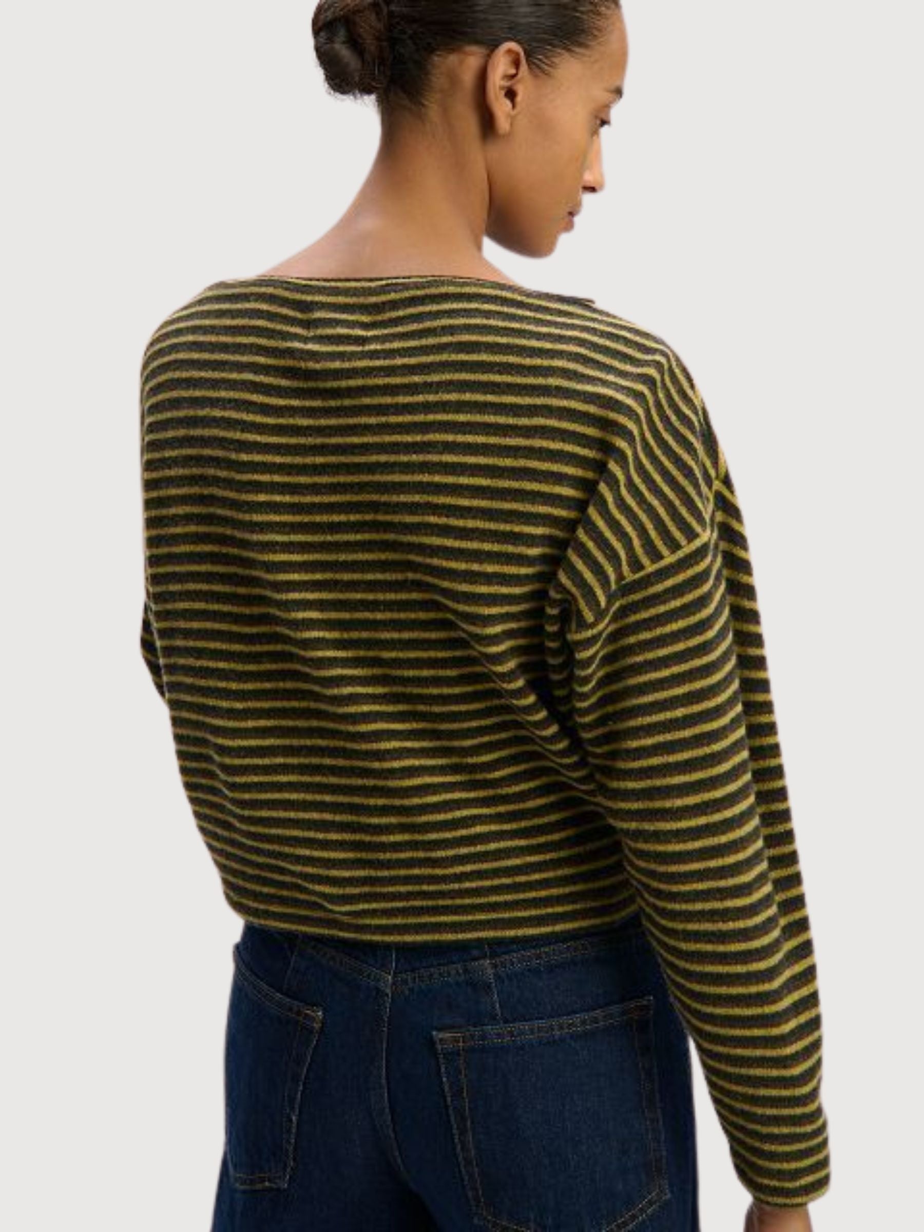 Langarmshirt Natalia StrohWaldKastanie Wolle | Stapf