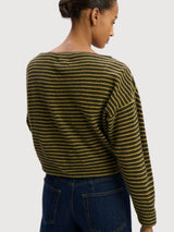 Langarmshirt Natalia StrohWaldKastanie Wolle | Stapf