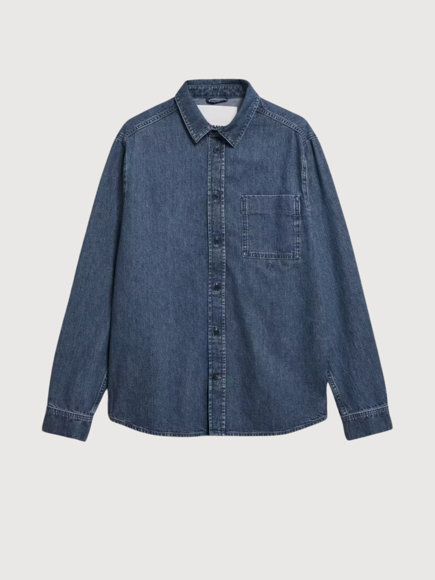 Baaso Denim Shirt Man Iced Indigo | Armedangels