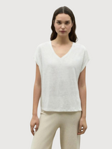 T-Shirt Arendal White in Linen | Ecoalf