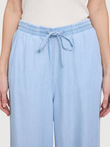 Hose Tunnelzug Tencel Damen Hellblau | Mazine