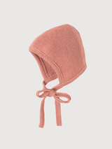 Bonnet Knitted Light Pink Baby Wool | Disana