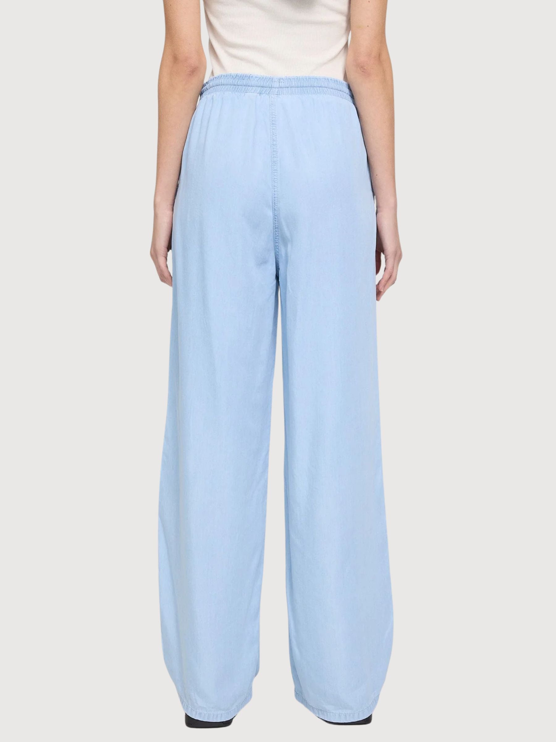 Hose Tunnelzug Tencel Damen Hellblau | Mazine