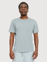 T-Shirt Brusttasche Herren Ice Blur Baumwolle | Mazine
