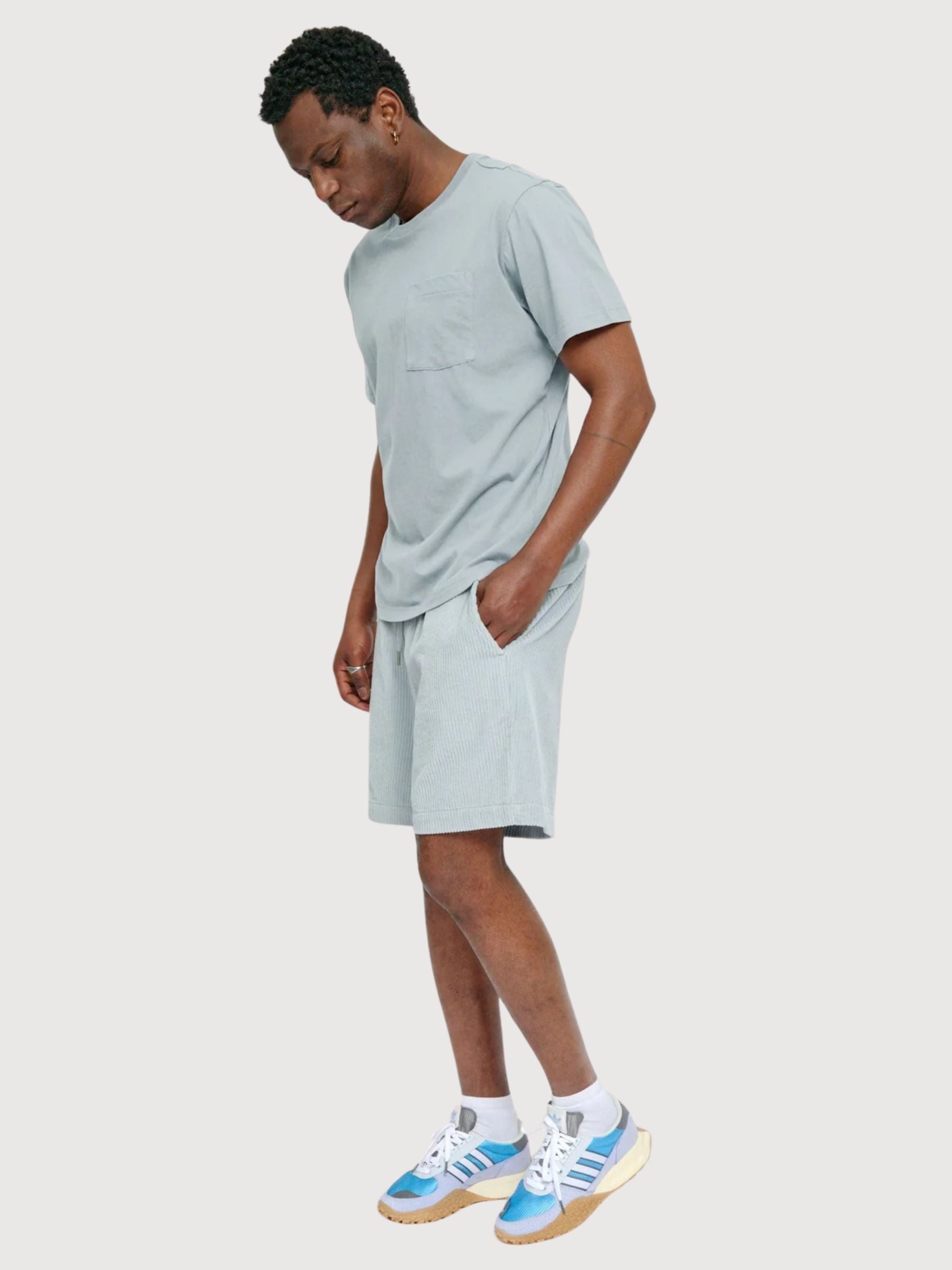 T-Shirt Brusttasche Herren Ice Blur Baumwolle | Mazine