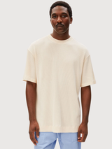 MAARKOS WAFFLE T-SHIRT Pure | ARMEDANGELS