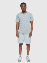 T-Shirt Brusttasche Herren Ice Blur Baumwolle | Mazine