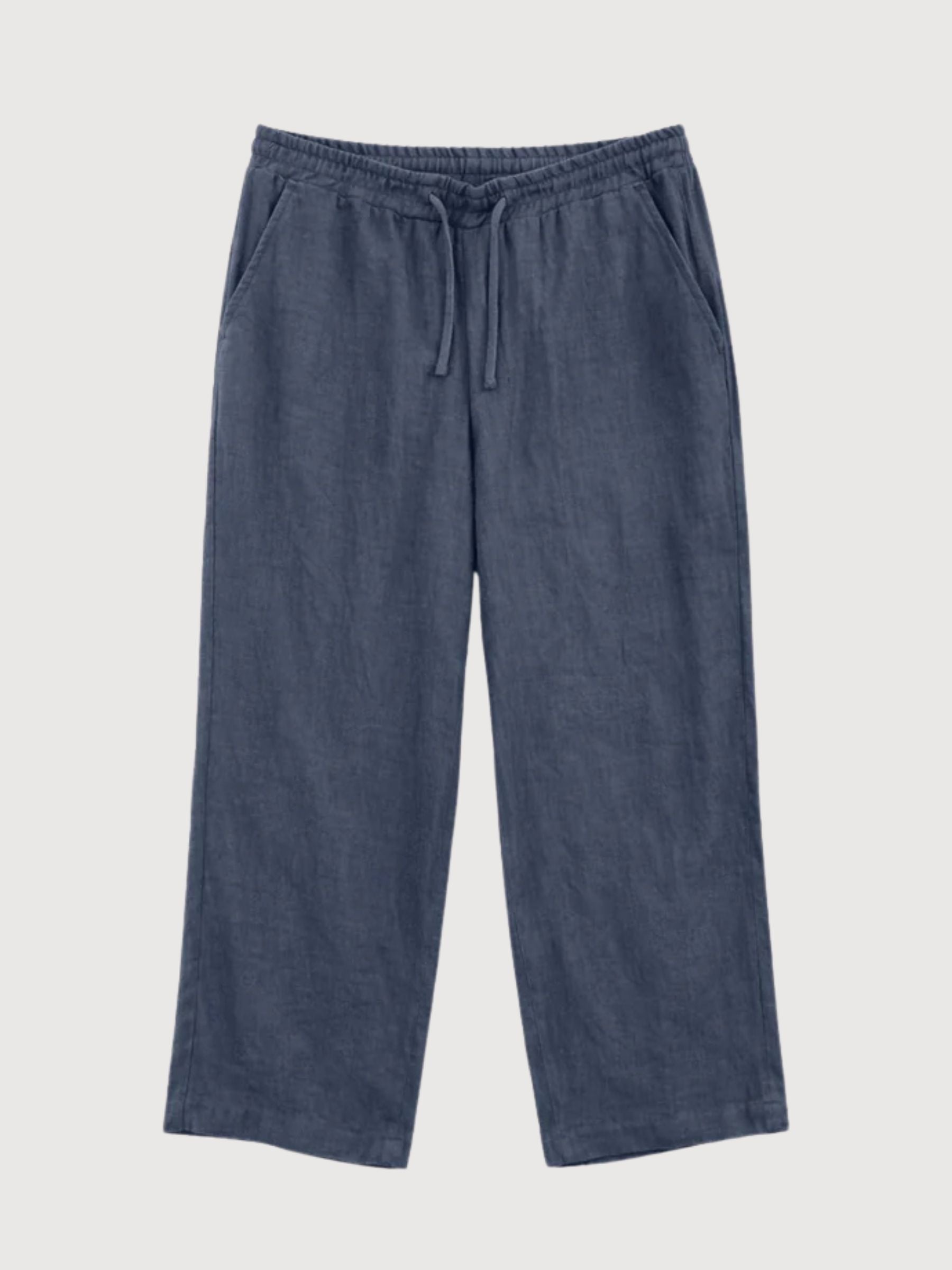 Trouser Linen Pull-On Man Ink Blue | Mazine