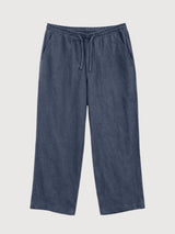 Trouser Linen Pull-On Man Ink Blue | Mazine