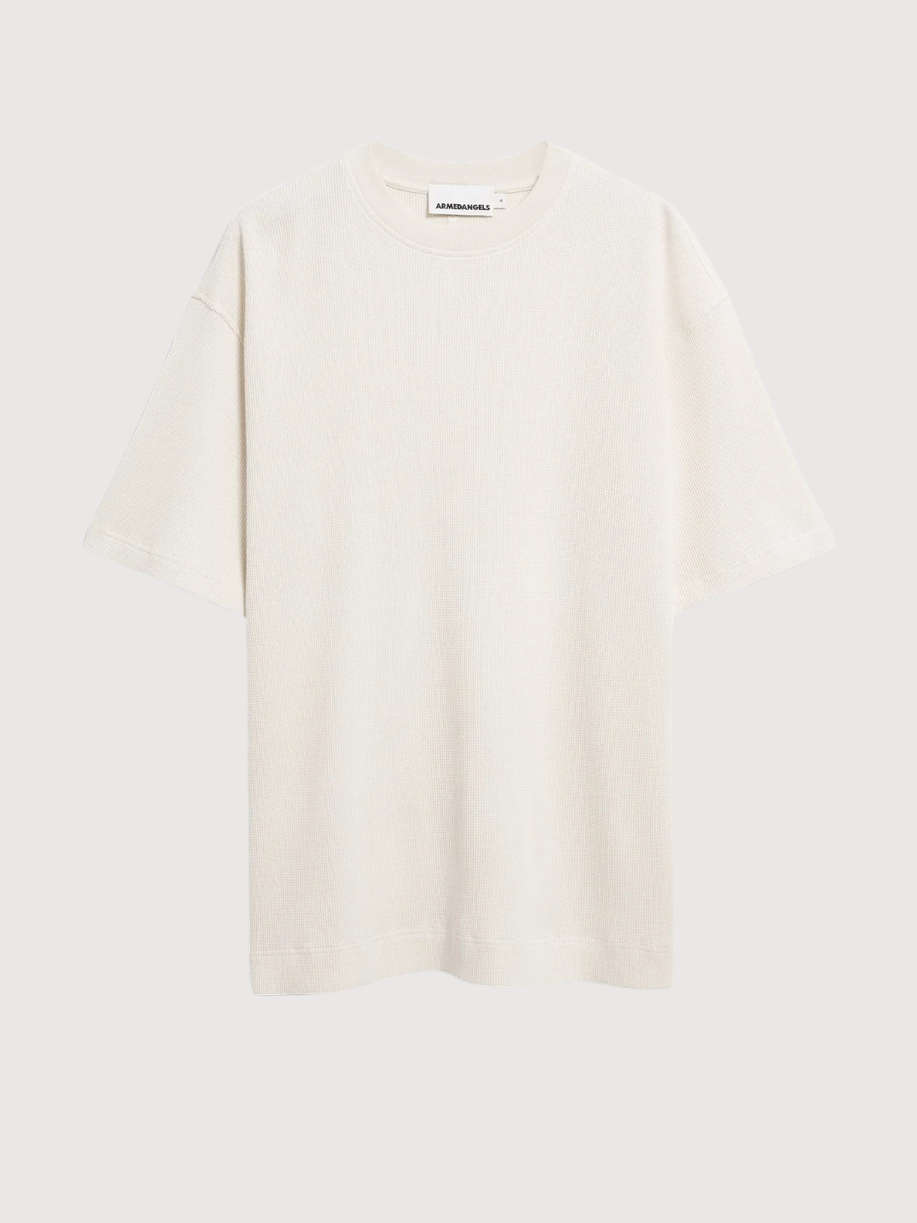 MAARKOS WAFFLE T-SHIRT Pure | ARMEDANGELS