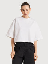 T-shirt Ljusdal bianca da donna in cotone | Dedicated