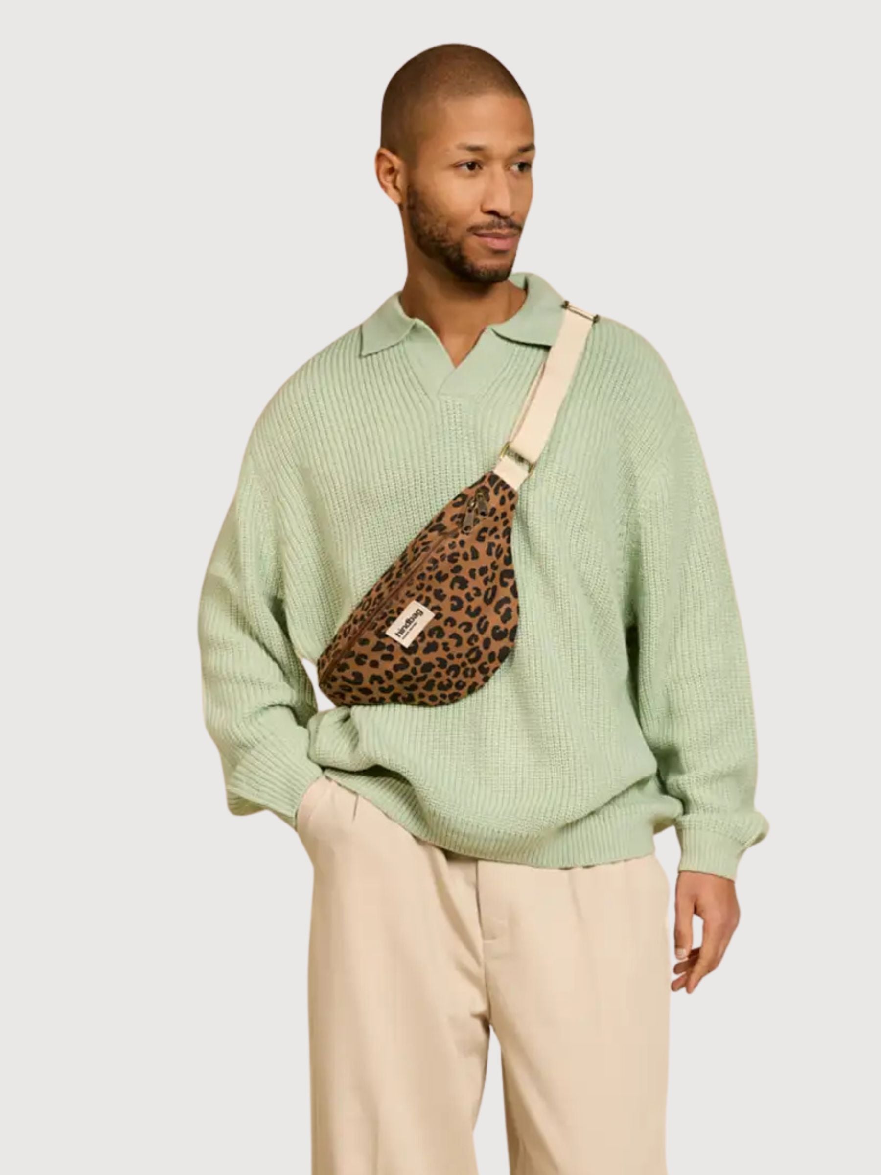 Marsupio Olivia Brown Gots Cotton | Hindbag