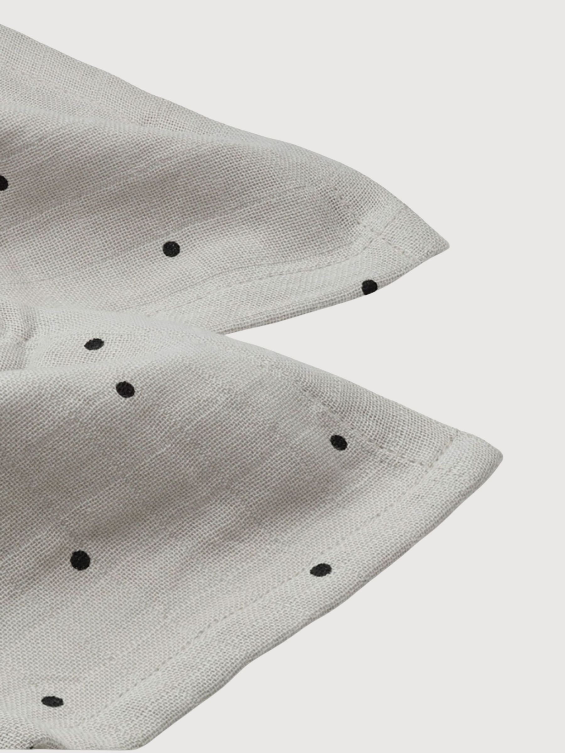 Lewis Muslin Cloth - 2 Pack Classic Dot Dumbo Grey | LIEWOOD