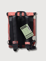Backpack F155 Clapton Red & White In Used Truck Tarps | Freitag