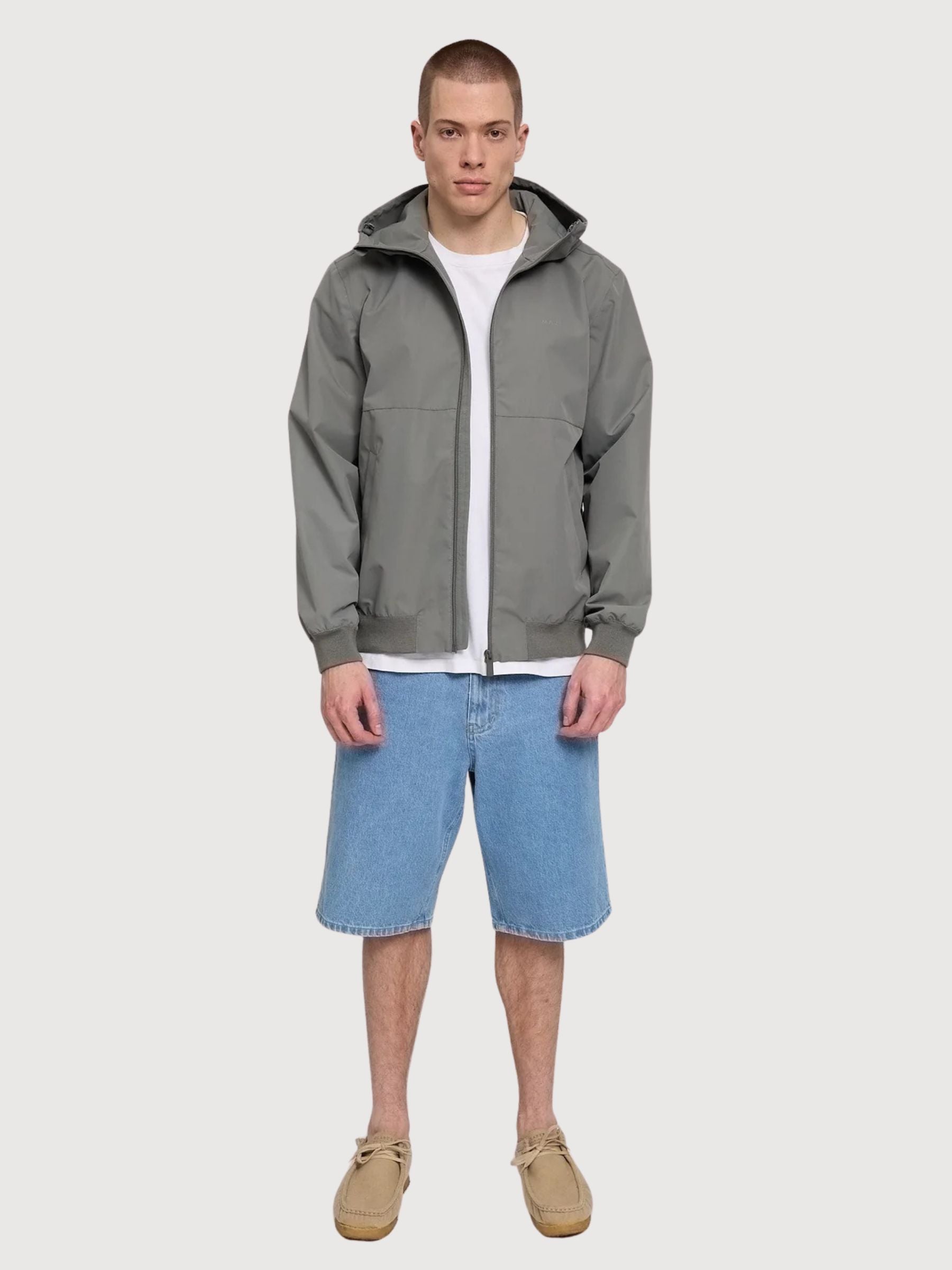 Giacca Antipioggia Uomo Azzurra | Mazine