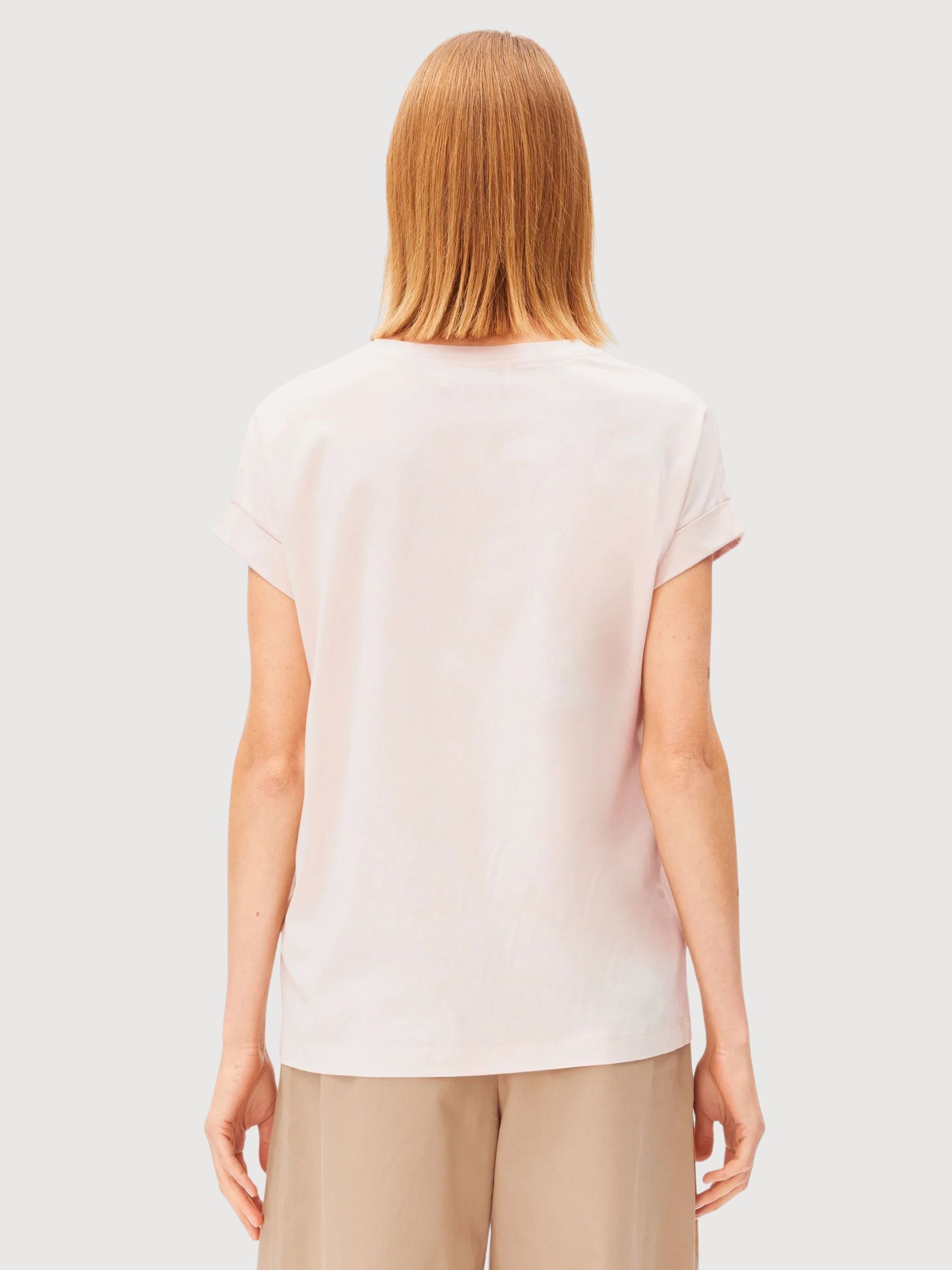 Maglietta Idaara Tinted Pale Peach | Armedangels