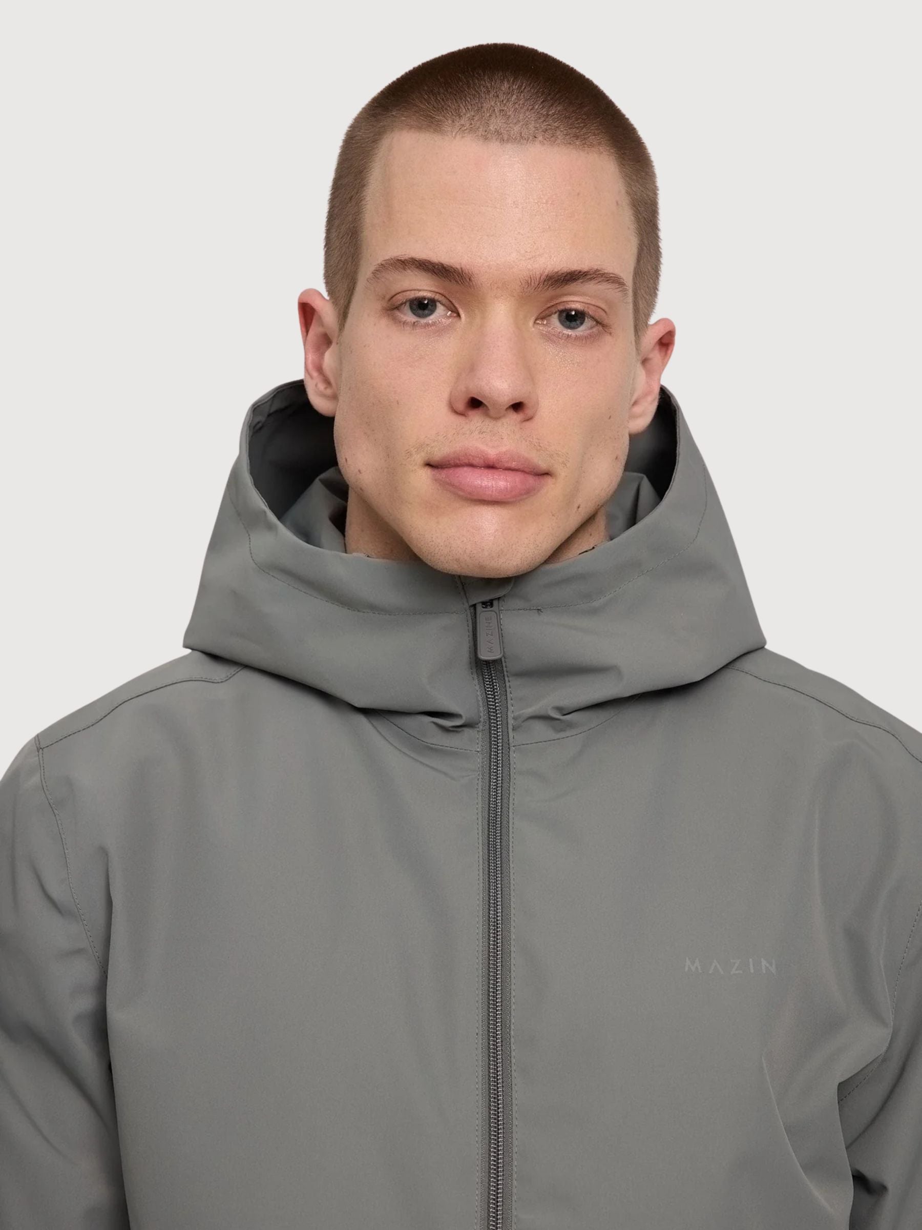 Giacca Antipioggia Uomo Azzurra | Mazine