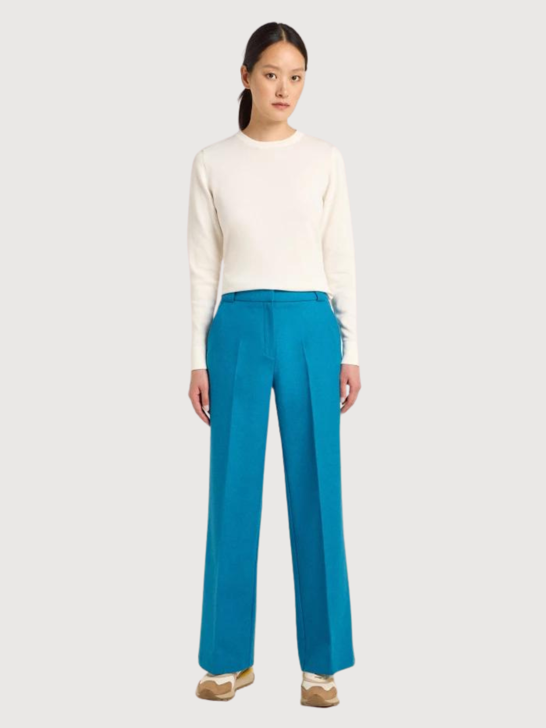 Marlene Cornflower Woman Trousers | Lanius NT