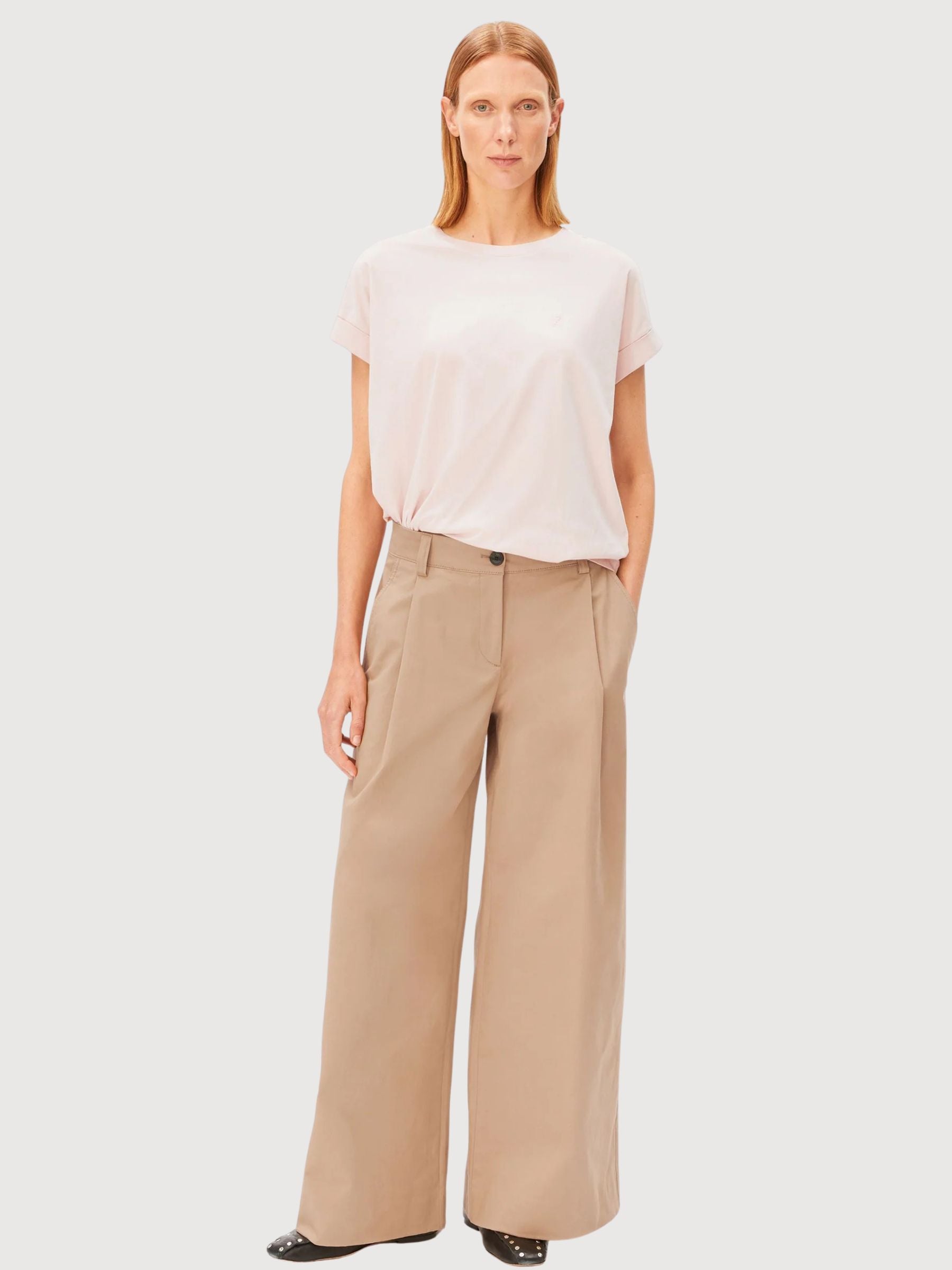 Maglietta Idaara Tinted Pale Peach | Armedangels