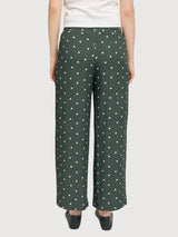 Trouser Printed Wide Leg Viscose Woman | Mazine