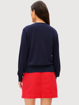 FEINSTRICK-CARDIGAN Tinted Navy | ARMEDANGELS