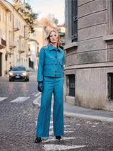 Marlene Cornflower Woman Trousers | Lanius NT