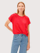 Maglietta Idaara Tinted Mars Red Woman | Armedangels