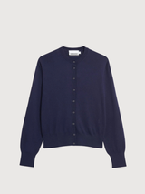 FEINSTRICK-CARDIGAN Tinted Navy | ARMEDANGELS
