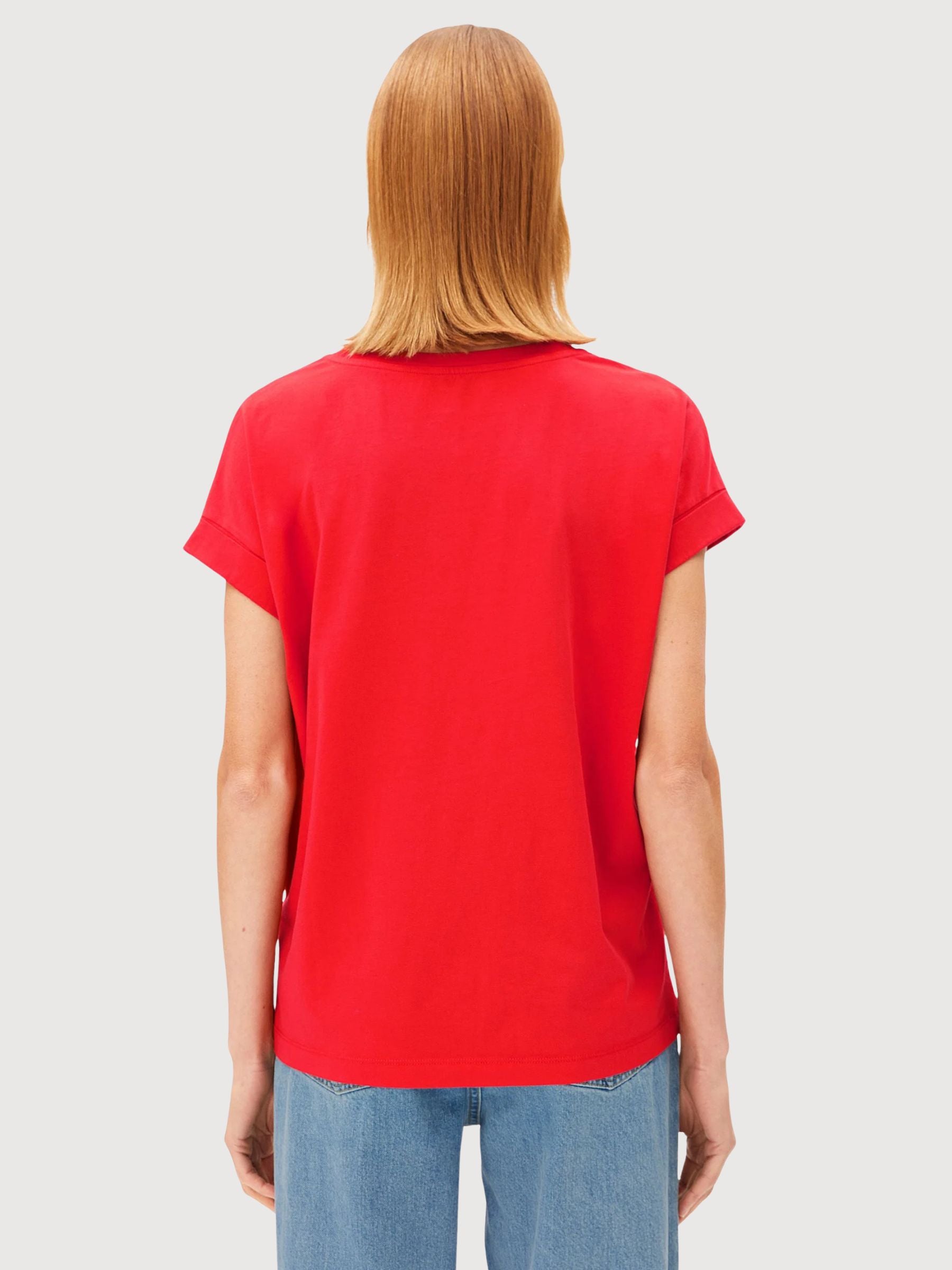 Maglietta Idaara Tinted Mars Red Woman | Armedangels