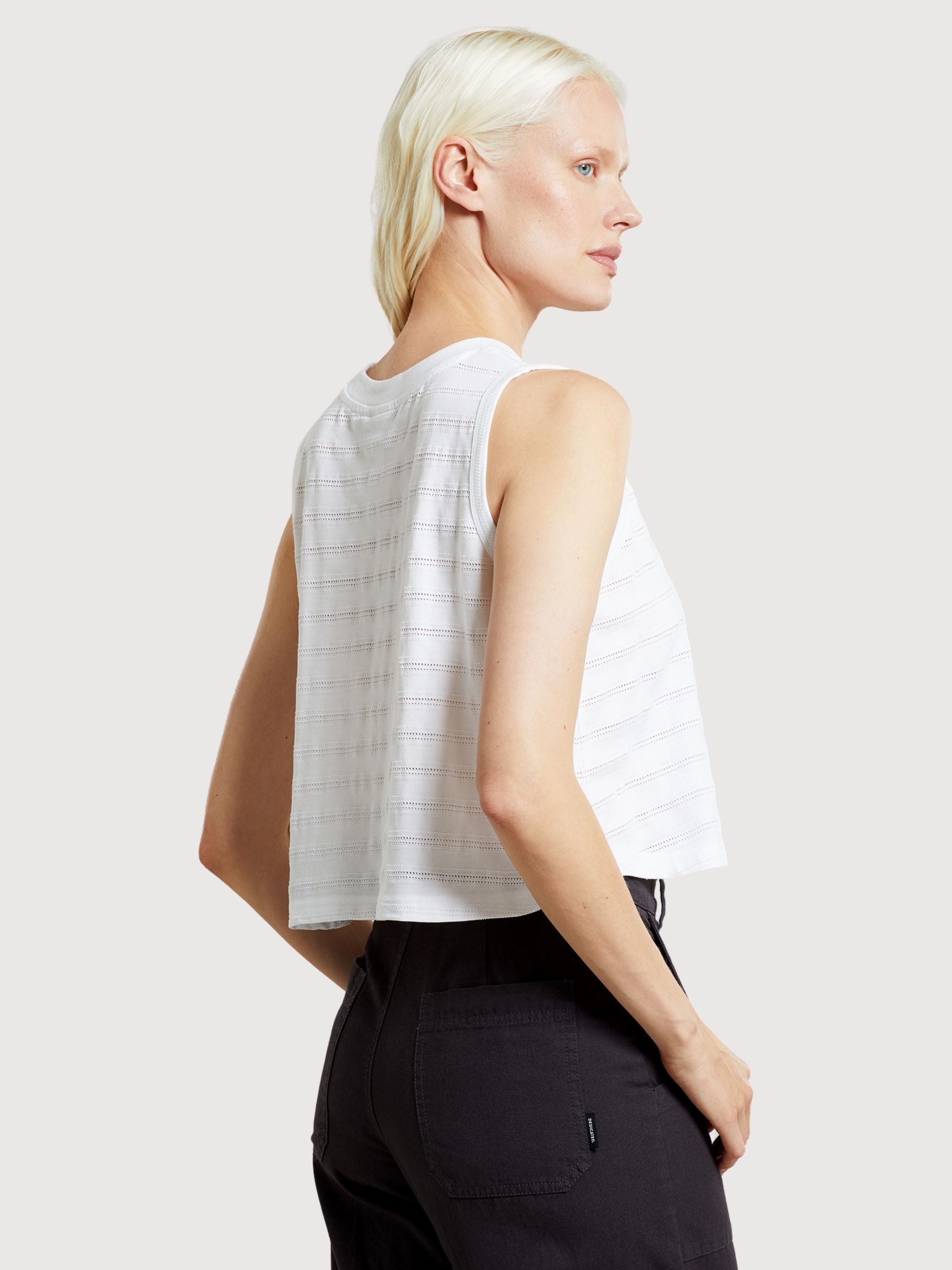 Top Namsos Lace Weiss Damen Cotone | Dedicated
