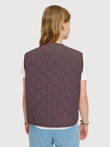 Vest Basic Light Padded Woman Eggplant | Mazine
