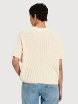 Pullover Boucle Creme Gots | Lanius