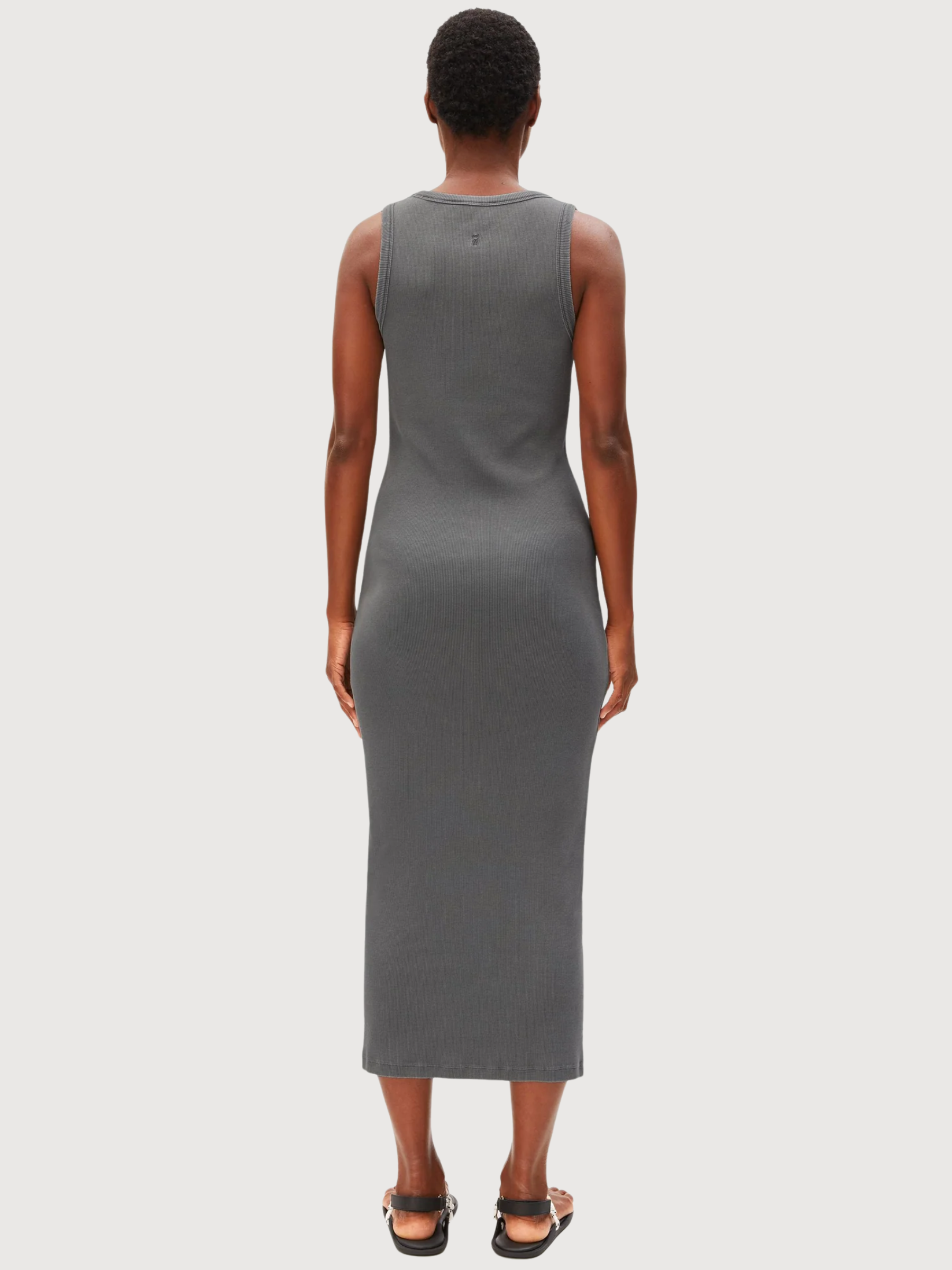 Kleid Gmt Dye Bodycon Rib SpaceSteel | Armedangels