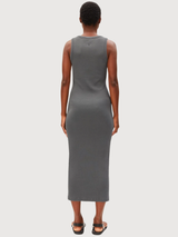 Kleid Gmt Dye Bodycon Rib SpaceSteel | Armedangels