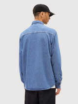 Baaso Denim Shirt Man Iced Indigo | Armedangels