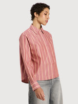 Striped Shirt GOTS Brick/Carrot | Lanius