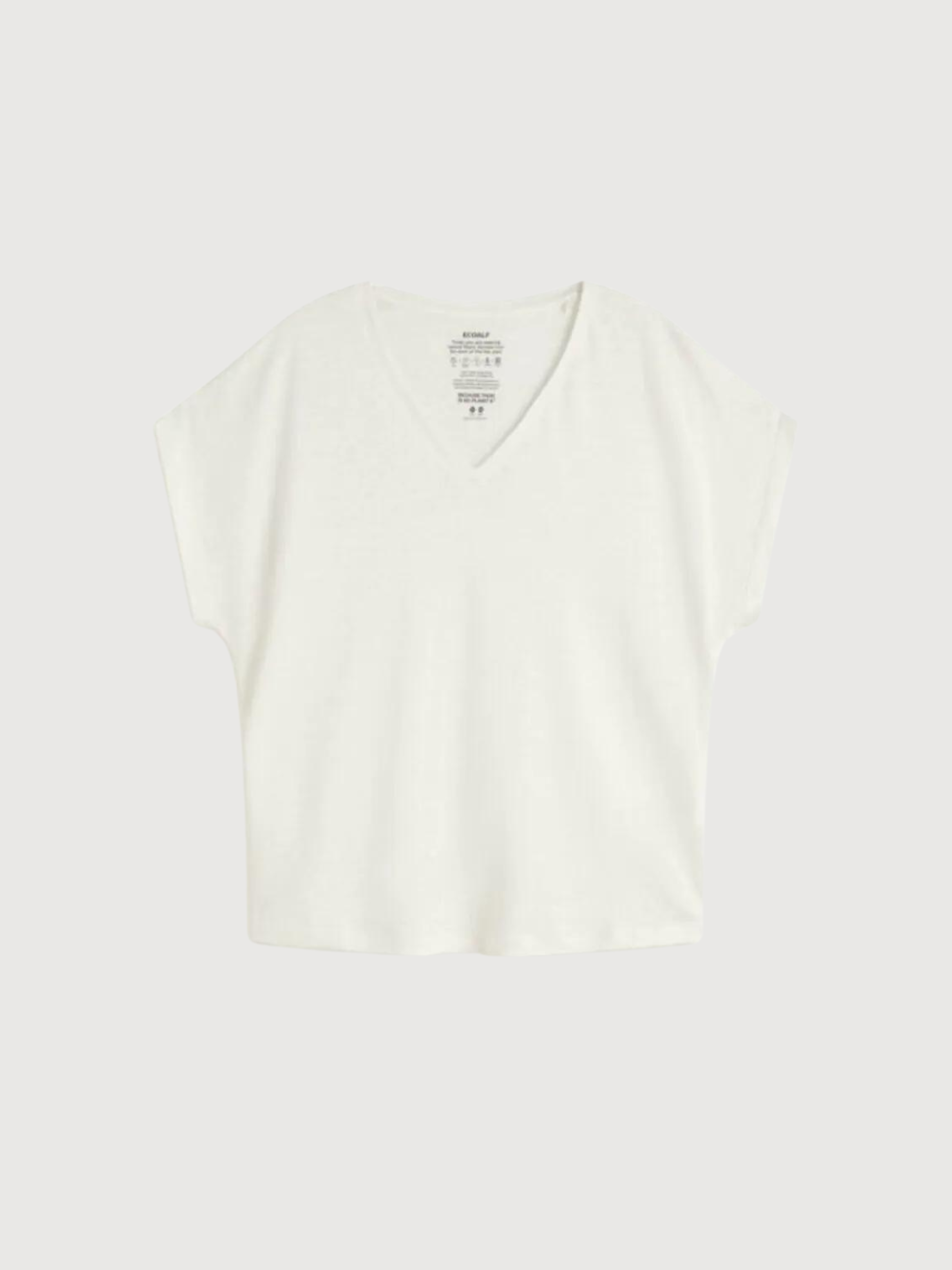 T-Shirt Arendal Weiß in Leinen | Ecoalf