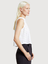 Top Namsos Lace Weiss Damen Cotone | Dedicated