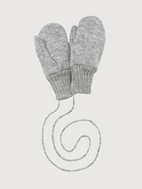 Gloves Boiled Wool Grey Baby | Disana